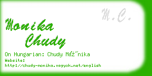 monika chudy business card